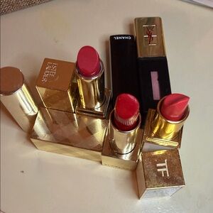 Tom Ford Lipstick Trio in Bright Pink and Classic Red
